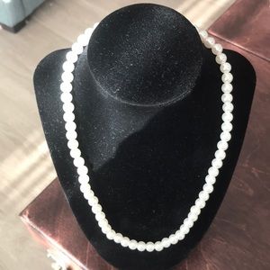 20” faux pearl necklace